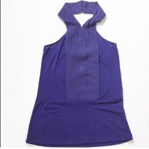 LOFT Halter Purple Blouse Size S